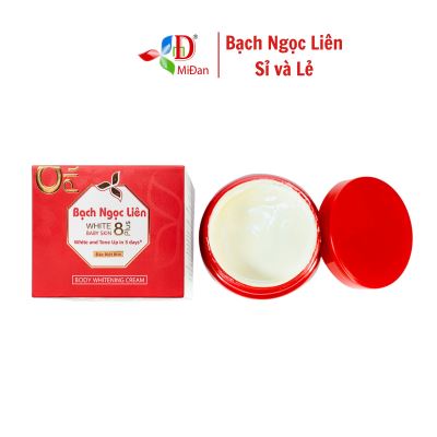 Kem dưỡng body trắng da Bạch Ngọc Liên White Baby Skin 8 Plus - Bạch Ngọc Liên Đỏ (150g)